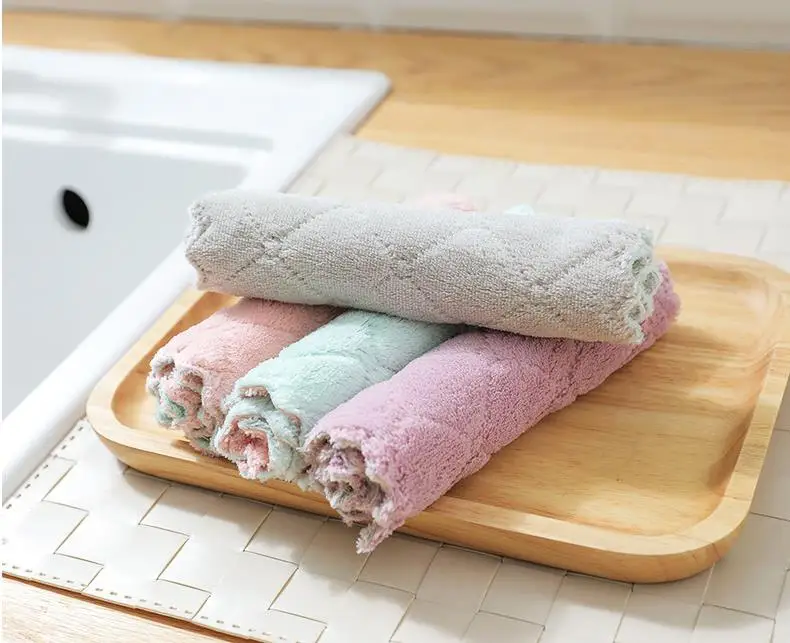 1 шт. супер абсорбент микрофибра кухонное блюдо ткань высокая эффективность посуда домашнее полотенце для уборки kichen Инструменты гаджеты