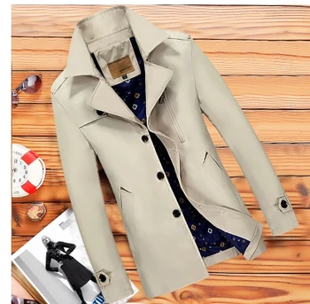 

Free shipping !!! 2015 hot saleYoung and middle-aged men jacket thin section long trench coat big yards leisure men's clothing