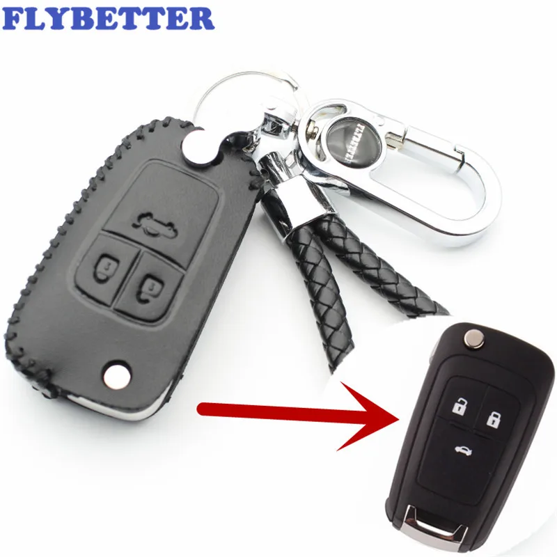Чехол для ключа FLYBETTER из натуральной кожи 3B Chevrolet Cruze Opel Astra Buick Excelle GT/Encore