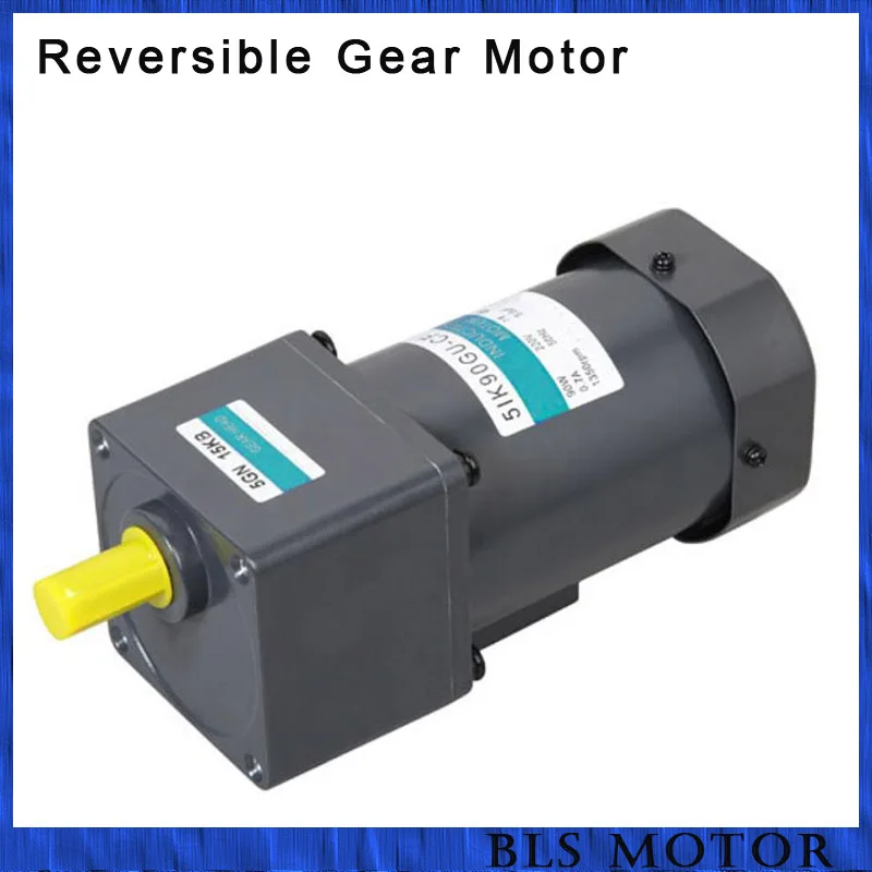 90W ac motor 220V 380V single phase/ three phase gear motor shaft 15mm