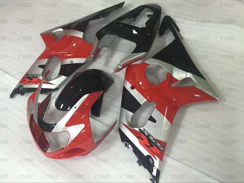 

GSX R 600 750 1000 2000 Abs Fairing GSXR 600 750 1000 2000 - 2003 K12 Red Silver Black 01 00 Motorcycle Fairing