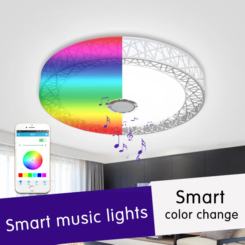 Bird Nest Wireless Bluetooth Led Ceiling Light Music Multi