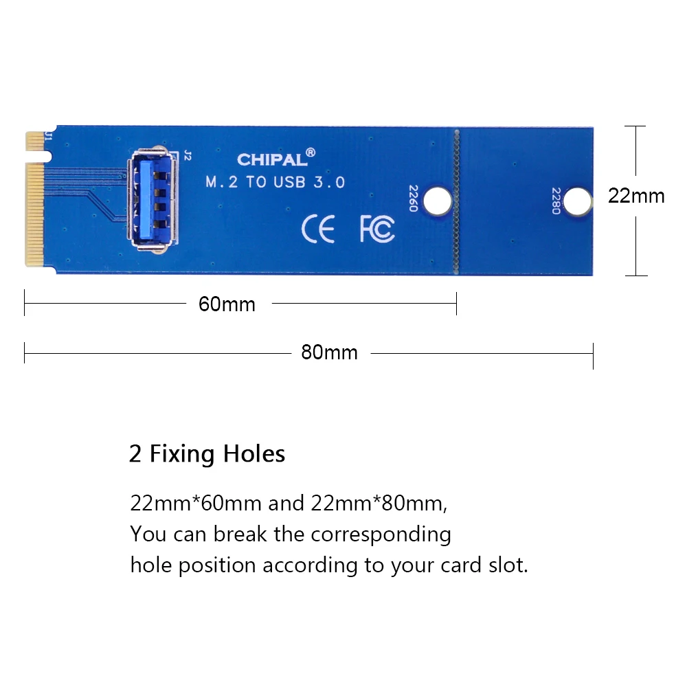 Переводная карта CHIPAL NGFF M.2 на USB 3 0 M2 M ключ к адаптер для PCI E 1x до 16x Райзер майнинга