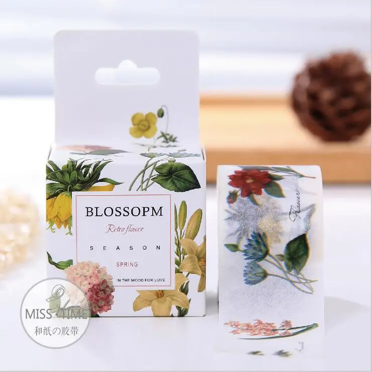 Blossopm Творческий стационарные 1 шт. 30 мм x 10 mwashi Клейкие ленты Маскировка