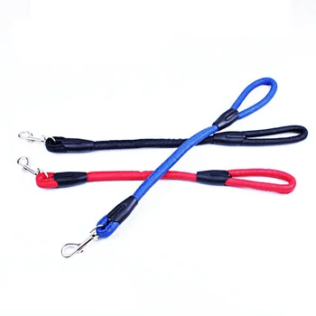 

Colorful Leather Short Pet Dog Puppy Leash Walking Leads Creative Pet Dog Traction Rope Strap Chain for Small Medium Large Dogs