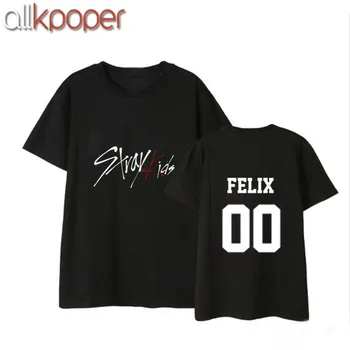 

ALLKPOPER KPOP StrayKids T-shirt The HYUNJIN Letter Tee CHANGBIN Tshirt SEUNGMIN Tops