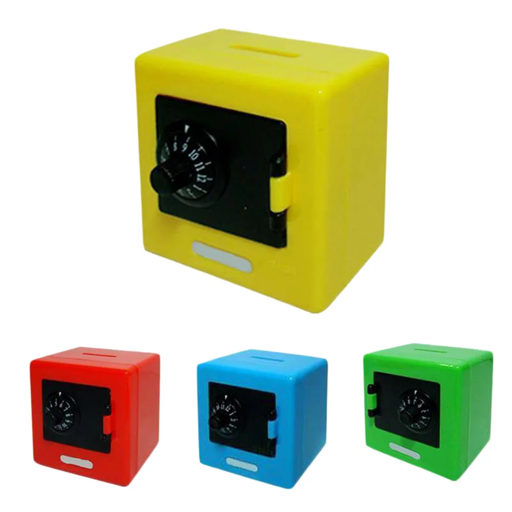 

Novelty Toys Simulation Mini Safe Box Safe Deposit Box Mini Piggy Bank Children Saving Box Plastic Crafts can dropshipng