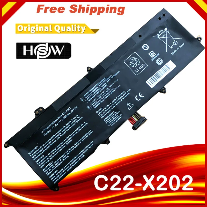HSW специальная цена Аккумулятор для ноутбука ASUS S200E X202E X201E S200Ls Быстрая доставка |