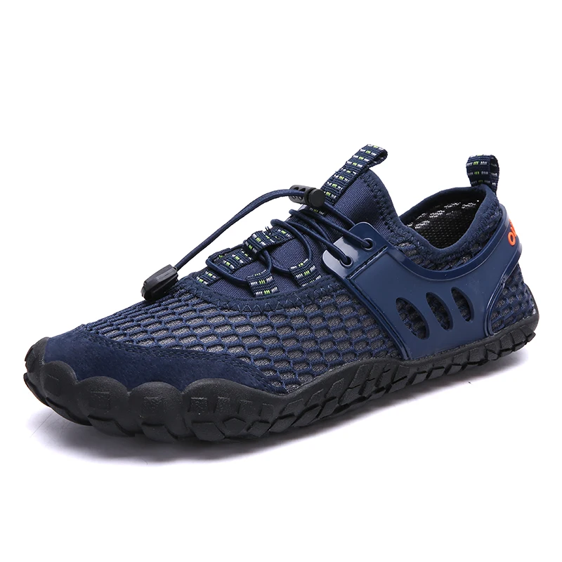 2019 New Brand Mens Breathable Mesh Men's Shoes Outdoor Flat Shoes Men Comfortable Handmade Casual Shoes Big Size39-47