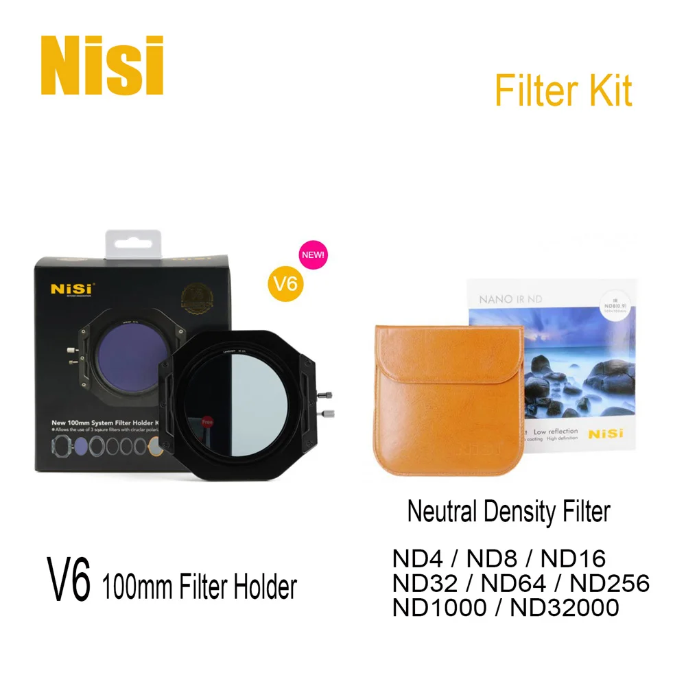 

NiSi V6 100mm Filter Holder With ( Standard CPL / Enhanced Landscape CPL ) + Neutral Density Filter Kit