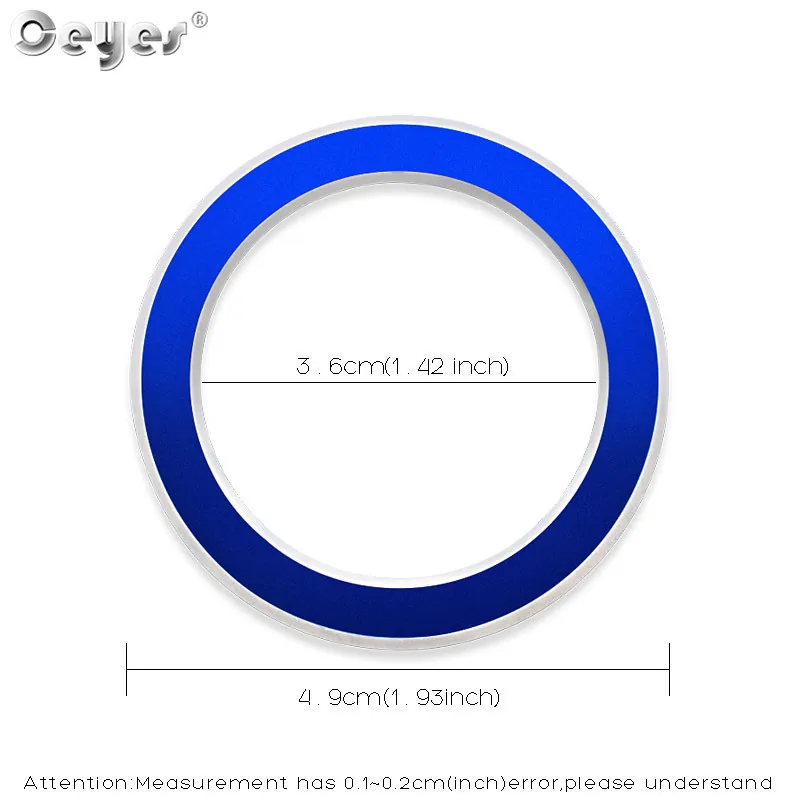 Ceyes автомобильные наклейки аксессуары Стайлинг старт стоп двигатель кольцо чехол для Renault Koleos Fluenec Megane широта Kadjar Captur крышка
