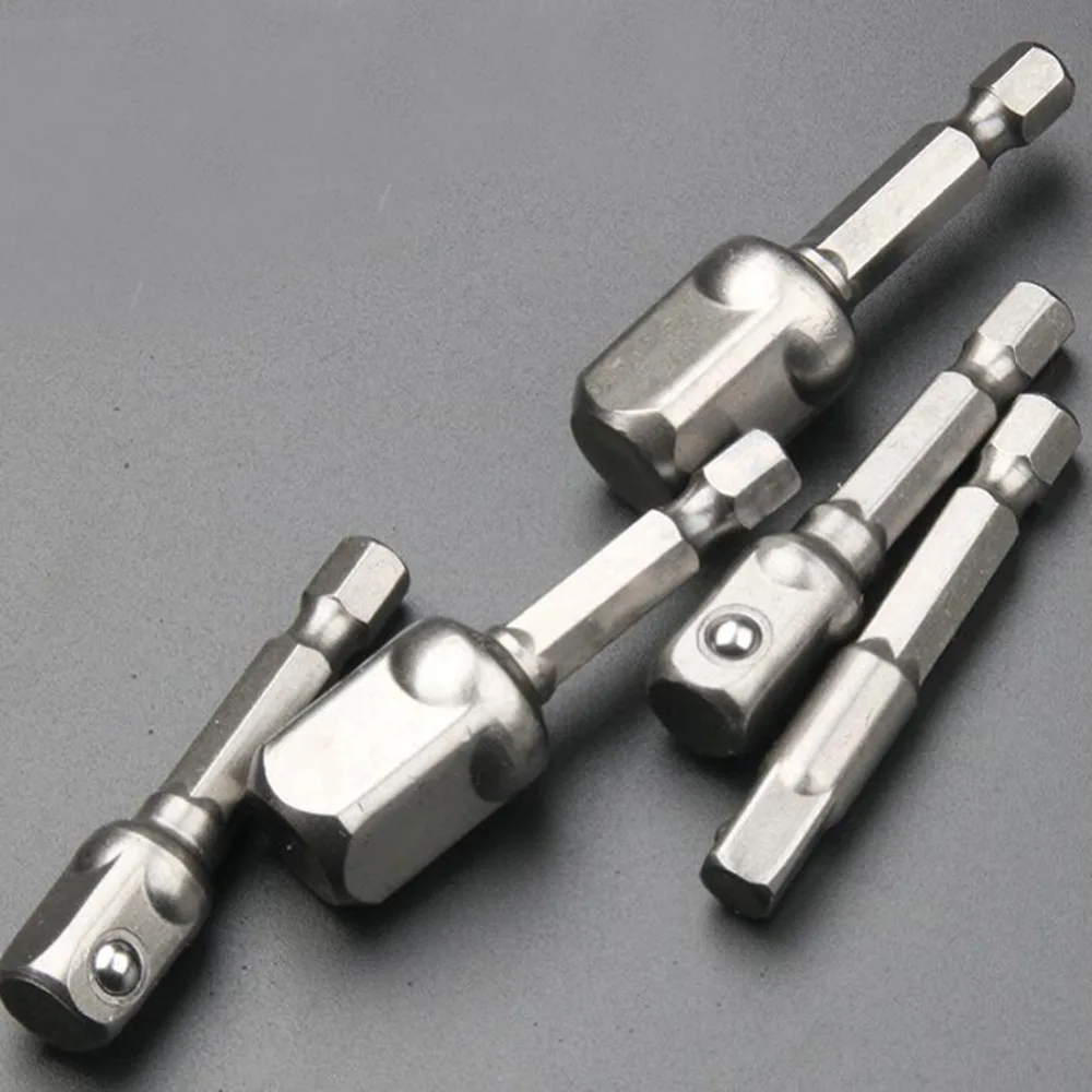 

Extension Drill Bits Bar 1pcs Chrome Vanadium Steel Socket Adapter Barra hexagonal to 1/4" 3/8" 1/2" Hex Bit Set Hand Tools