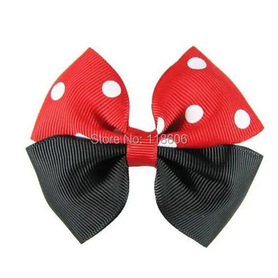 Grosgrain Ribbon 2 tone Pinwheel Hair Bow Clips2.jpg