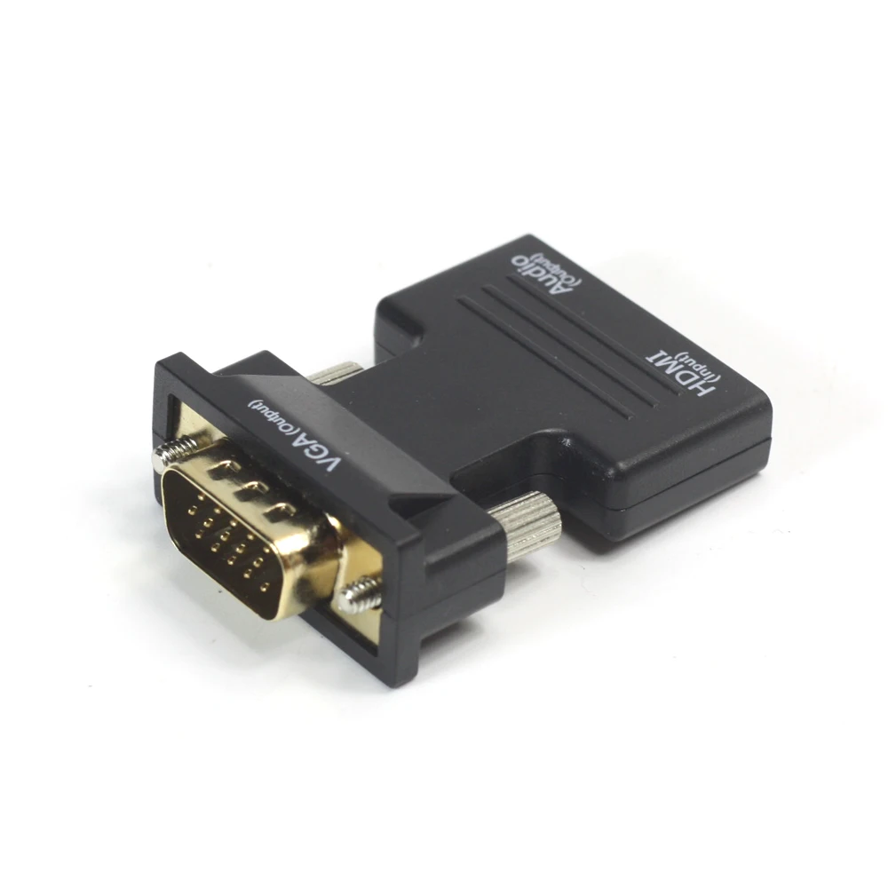 Адаптер AIXXCO HDMI Female VGA Male с аудиоадаптером поддержка сигнала 1080P|hdmi dvi vga converter|hdmi