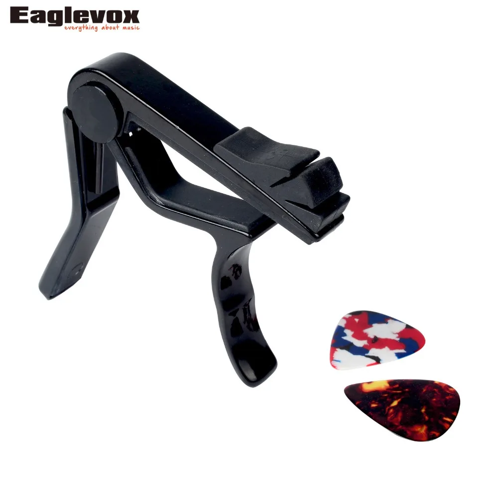 Electric Acoustic Guitar Capo With Pick Holder for Bass Violin Ukulele