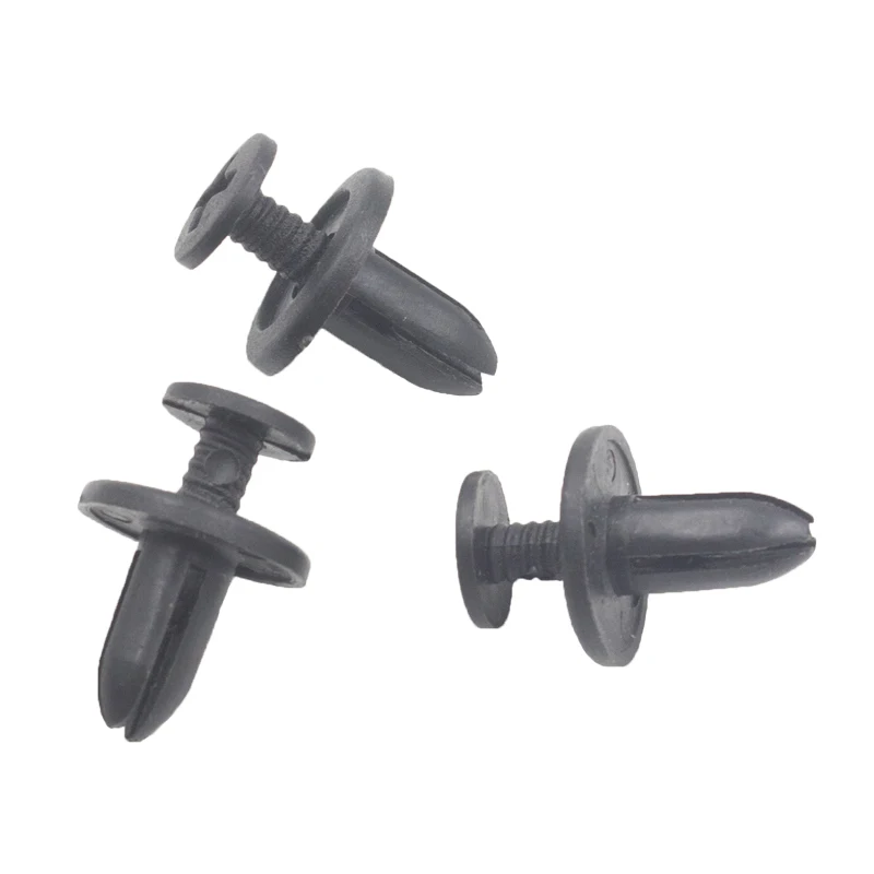 50 Pieces Plastic expanding rivet 6mm hole car fastener door panel buckle for Toyota Mazda Auto Retaining Clips