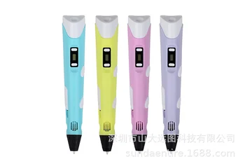 

3D Pen LED Screen DIY 3D Printing Pen 100m ABS Filament Creative Toy Gift for Kids Design Drawing Paint Brush Graffiti Pen