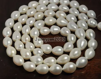 

Top Quality Cream Czech Glass Pearl Pear Teardrop Loose Beads 15.5'' Jewelry Design 10 Strands/Pack