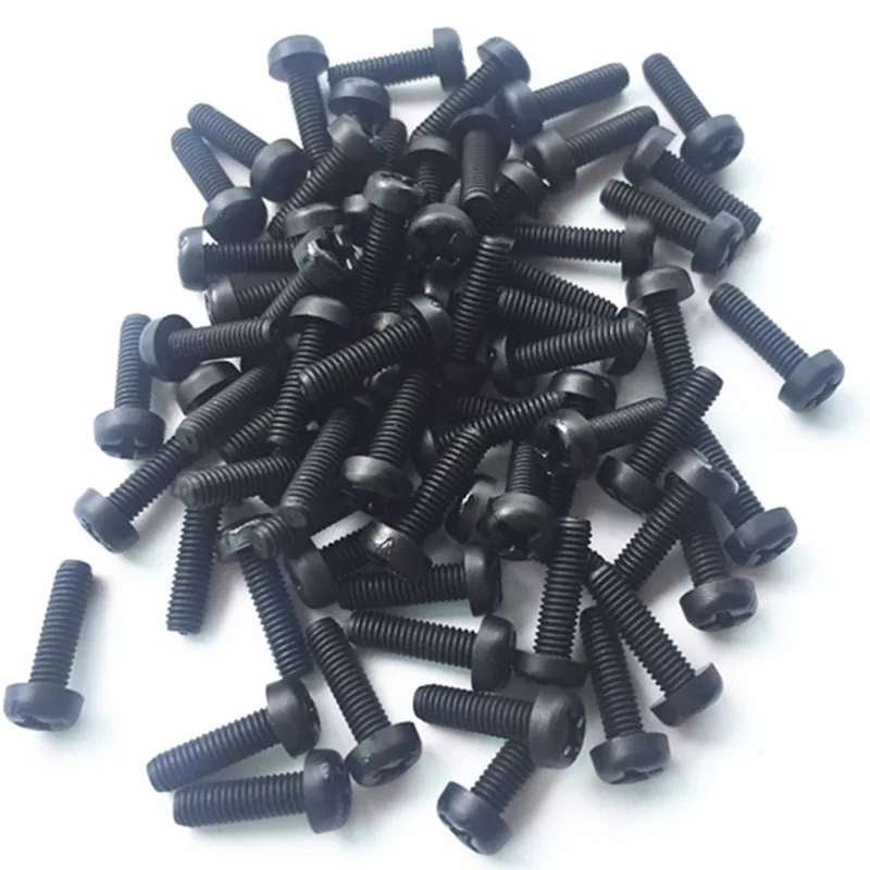 

1000pcs/pack M3 Plastic Nylon Cross screw Insulating Round head Philips screw