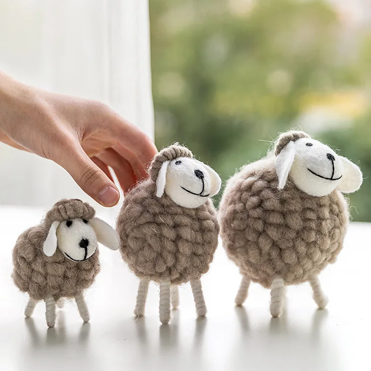

Scandinavian Style THE Sheep Desk Ornament Kid's Girls Room Decoration Birthday Christmas Gift Home Office Shop Bar Living Decor
