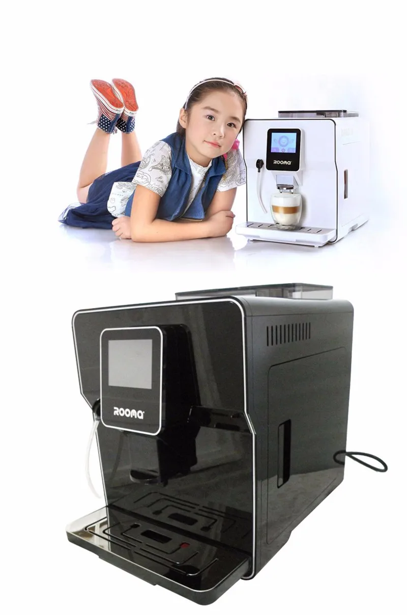 1.7л полностью автоматическая кофеварка с сенсорным экраном Cappucinno латте эспрессо кофе кафе машина