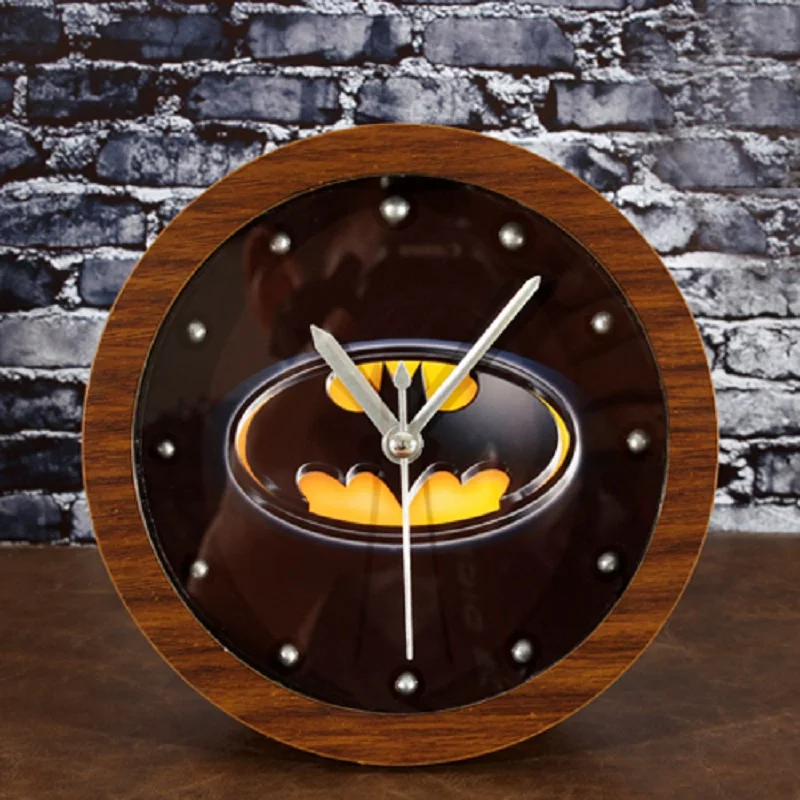 3D цифровые настольные часы будильник винтажные часы reloj клок home decor электронные настольные часы автомобильной часы 4,8 дюйм(ов - Цвет: Коричневый