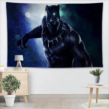 

New Custom Black Panther Tapestry Wall Hanging For Party Decorations Art Home Decor Beach Towel Blankets Customized
