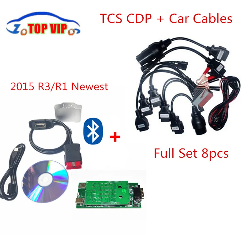 

obd scanner for cdp 2016.1 + keygen obd2 obdii diagnostic scanner tool full set 8pcs car cables obd2 diagnostic Tool