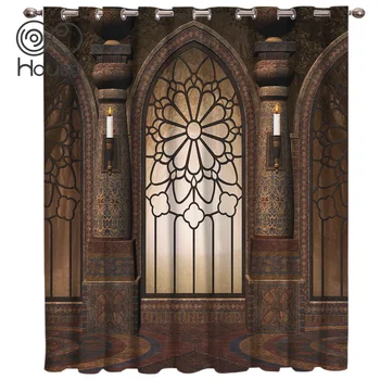 

COCOHouse Historical Palace Architecture Window Treatments Curtains Valance Room Curtains Large Window Curtain Lights Living