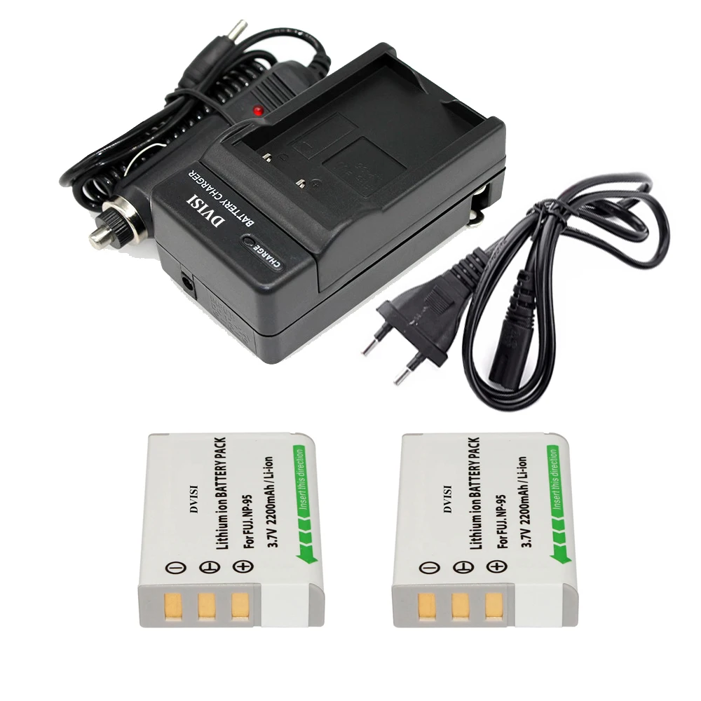 Cargador de batería Fuji np-95 np95 f30 f31fd f31 real 3d w1