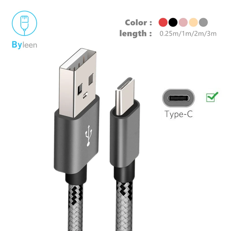 

3m Long USB Type C Fast Charging cable for Honor V20 Motorola G7 G6 Plus Moto Z 2018 Moto X4 2017 Z2 Play Z Force USB-C Charger