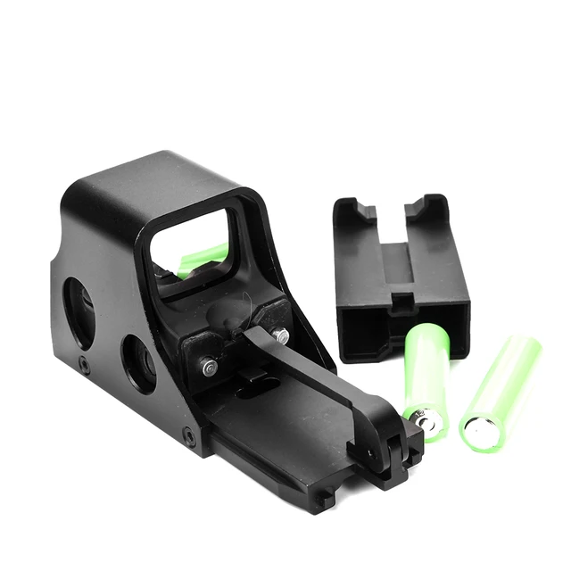Mira telescópica de punto rojo y verde para caza con montura de 20mm, mira telescópica holográfica para reflejos 552 - Imagen 6
