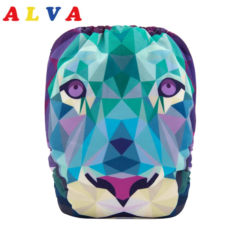 

2019 New! Alvababy Reusable Cloth Pocket Diaper Positioned Digital Washable Cloth Nappy with 1pc Microfiber Insert