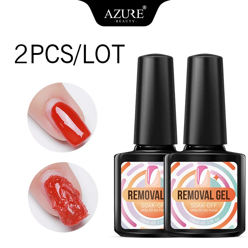 

Azure Beauty 2Pcs/Lot Burst Remover Nail Gel Polish Soak Off Nail Degreaser For Nail Gel Easy Clean Magic Burst Remover Lacquer