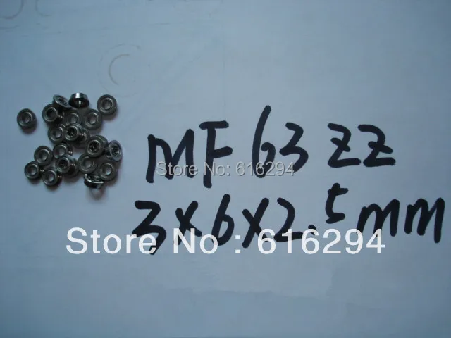 Высокое качество ABEC-5 фланцевый подшипник 3X6X2.5 мм MF63 (3*6*2 5) MF63ZZ Миниатюрный фланец