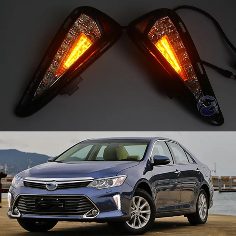 CSCSNL 1 комплект для Toyota Camry 2015 2016 2017 авто Стайлинг Светодиодный дневной светильник