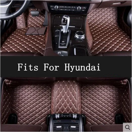 

JIOYNG Custom Foot Mats 3D Luxury Leather Car Floor Mats Fits Hyundai Elantra MISTRA SONATA 2009 -2018