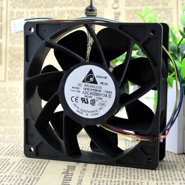 

Новый оригинальный QFR1212EHE 12038 12V1.5A 4-контактный PWM вентилятор