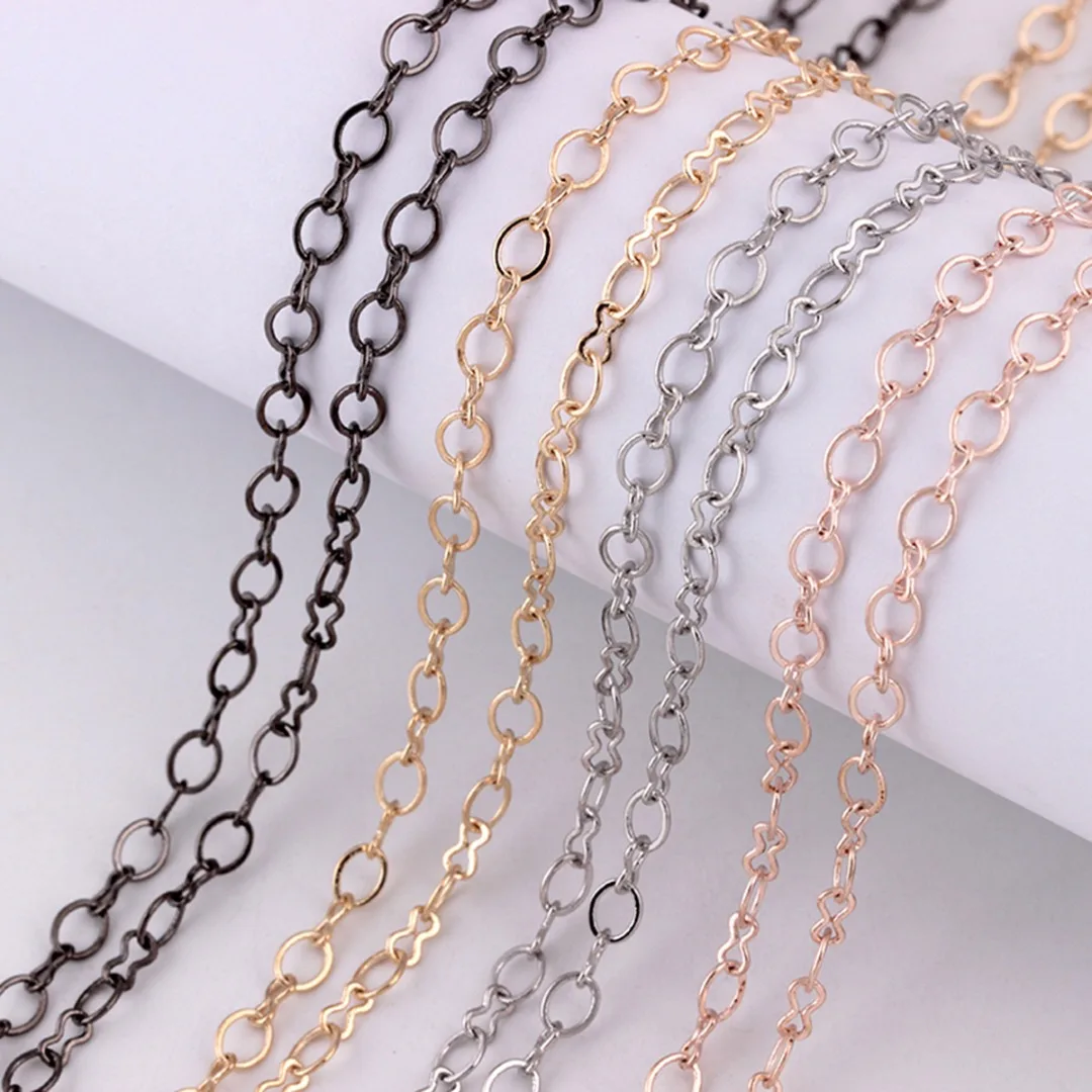 Fashion Men Neckalces Chain Vintage Long DIY Jewelry Silver/Gold Color O Chains Box Chain Necklace 60cm shellhard