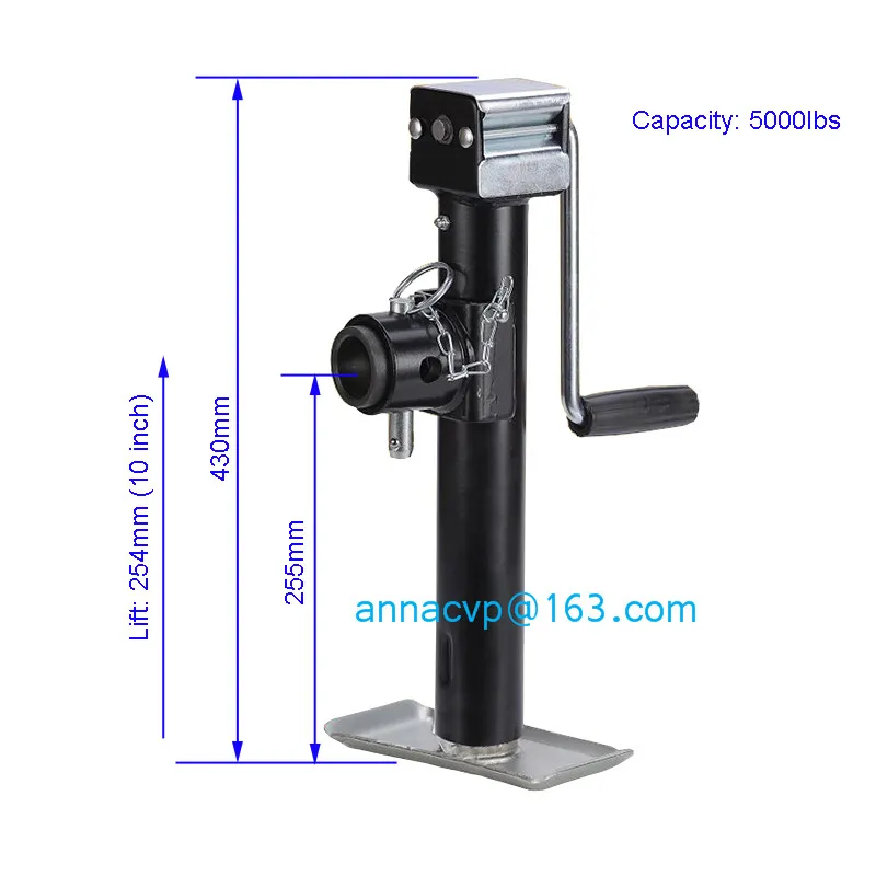 Боковое ветровое крепление 5000 фунтов на трубу поворотный домкрат с круглым креплением на трубу поворотный домкрат для прицепа Sidewind 1" подъемник Кемпер трейлер RV