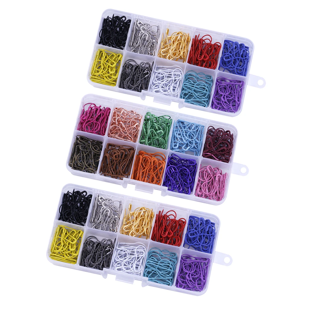  900 Pieces Multi-colored Bulb Pins Calabash Pin Gourd Pins Safety Pins for Clothing Crafting and DIY Project