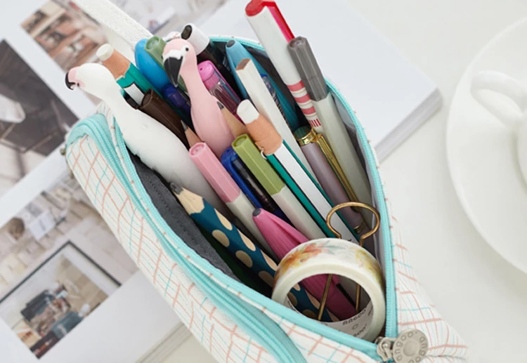Case de Lápis Bonito Kawaii Grande Capacidade Escola Estudante Caneta Case Portátil Lápis Bolsa Caixa Papelaria Presente Suprimentos 6 Material escolar e de escritório