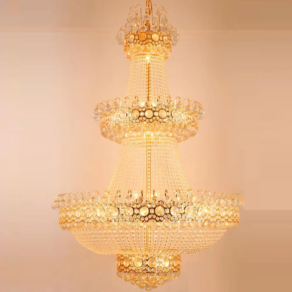 

large contemporary crystal chandelier LED Lights for hotel and staircase lighting fixtures wideth 100cm