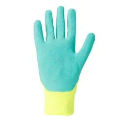 1 пара трикотажные наручные с латексным покрытием нейлоновые рабочие перчатки безопасность садовый ремонт труда
