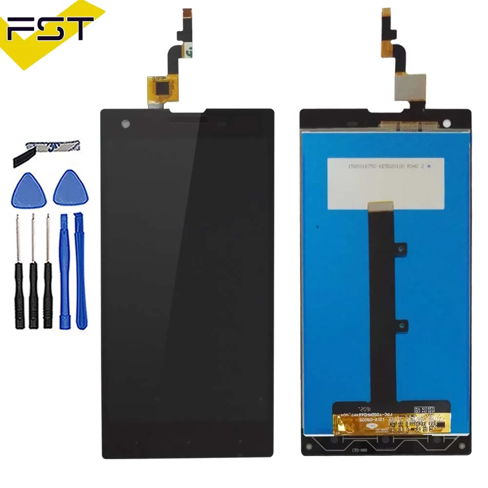 

100% Tested For Fly Tornado One IQ4511 LCD Screen With Touch Digitizer Sensor Panel Assembly Replacement Parts Black