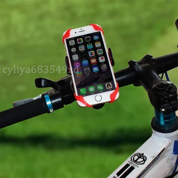 

200*pec Bike Bicycle Motorcycle Handlebar Mount Holder Phone Holder With Silicone Support Band For Iphone XIAOMI GPS Universal