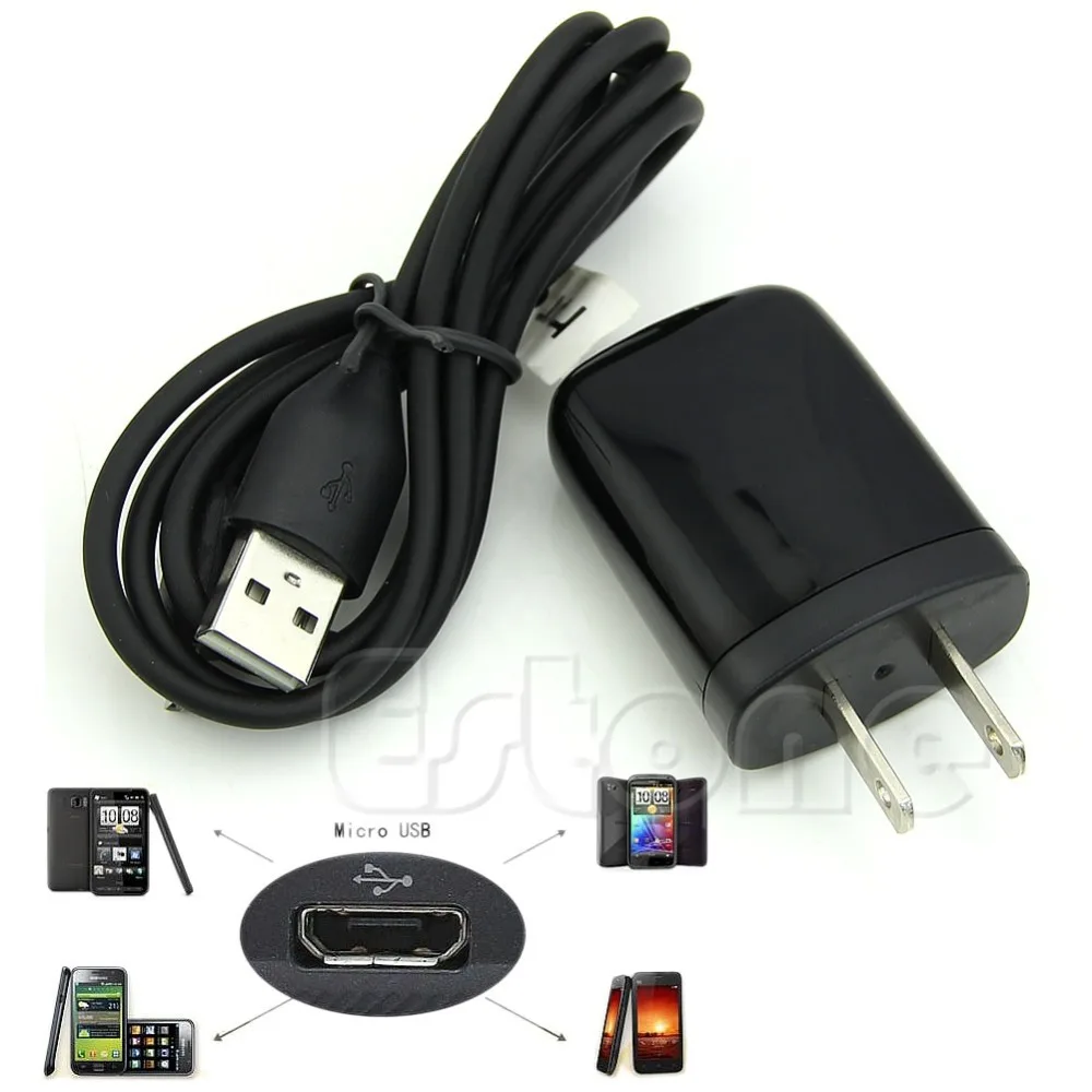 

OEM Home Wall Charger + Micro USB Data Cable For HTC One S V XL X+ X M7 M8