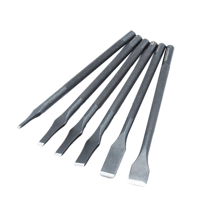 

Leather craft wallet card holder stripe hand punch tool DIY Flat Hole Handwork Puncher Tools 3-12mm 110mm length