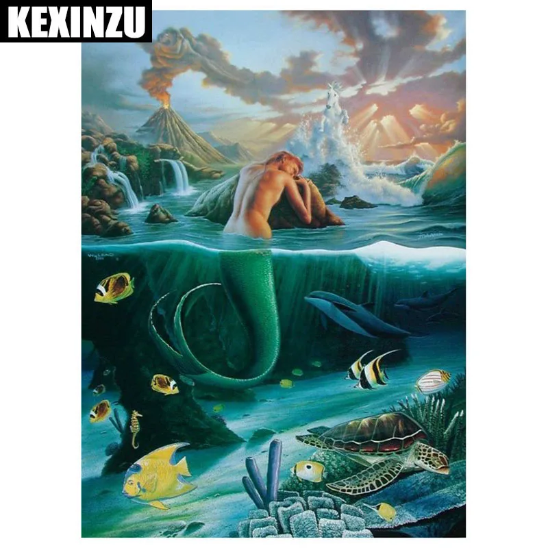 

Mermaid,diamond painting full square/round 5d diy diamond embroidery mosaic sale Kid room decoration Home Decoration
