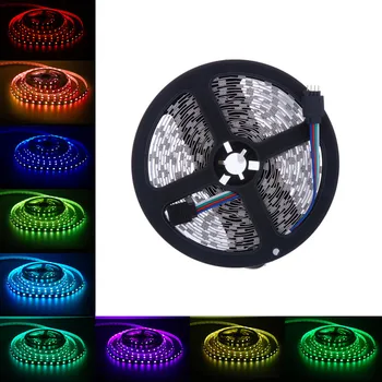 

5m 300LEDs RGB String Light SMD 5050 Waterproof LED Flexible Light Strip Lamp DC 12V Living Room Decoration LED Strip Lamp